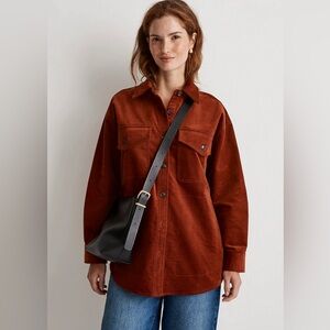Madewell Corduroy Twill Oversized Shirt-Jacket